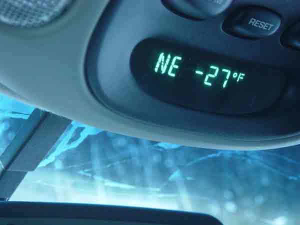 -27 Degrees F.